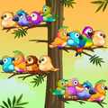 Colorful Bird Fly:Perfect Sort