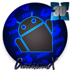 Lips Blue Pro Theme for NEXT أيقونة