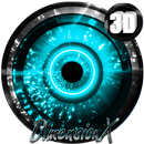 Alien Cyan Next Launcher theme APK