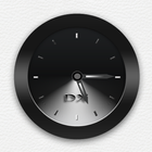 Black Clock Widget-icoon