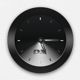 Black Clock Widget icon