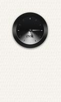 Black Clock Widget plakat