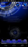 Blue Krome Theme forGOLauncher โปสเตอร์