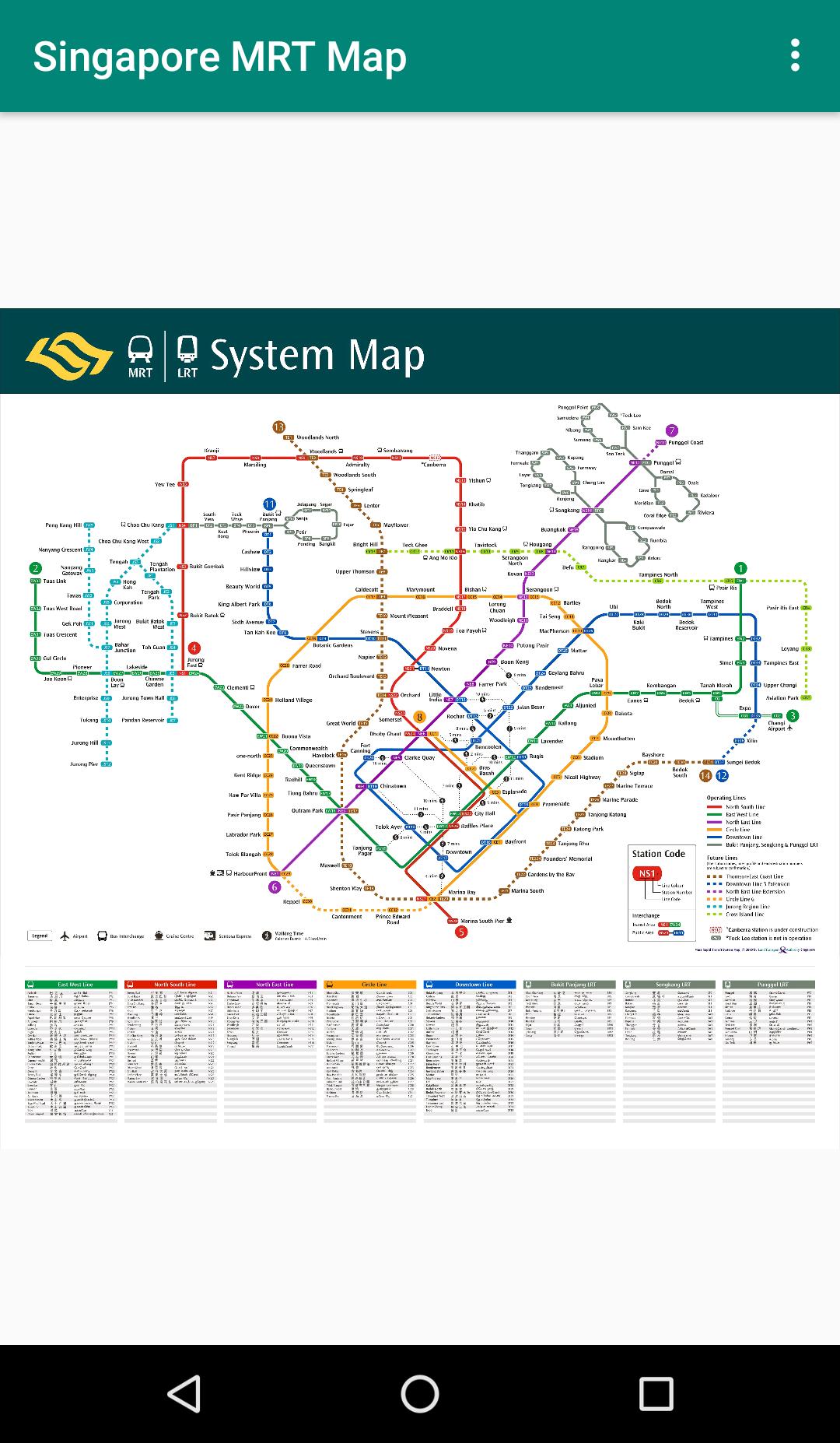 新加坡 mrt map