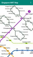 Singapore MRT and LRT Map (Offline) Affiche
