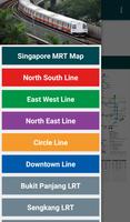 Singapore MRT and LRT Train Map (Offline) Poster
