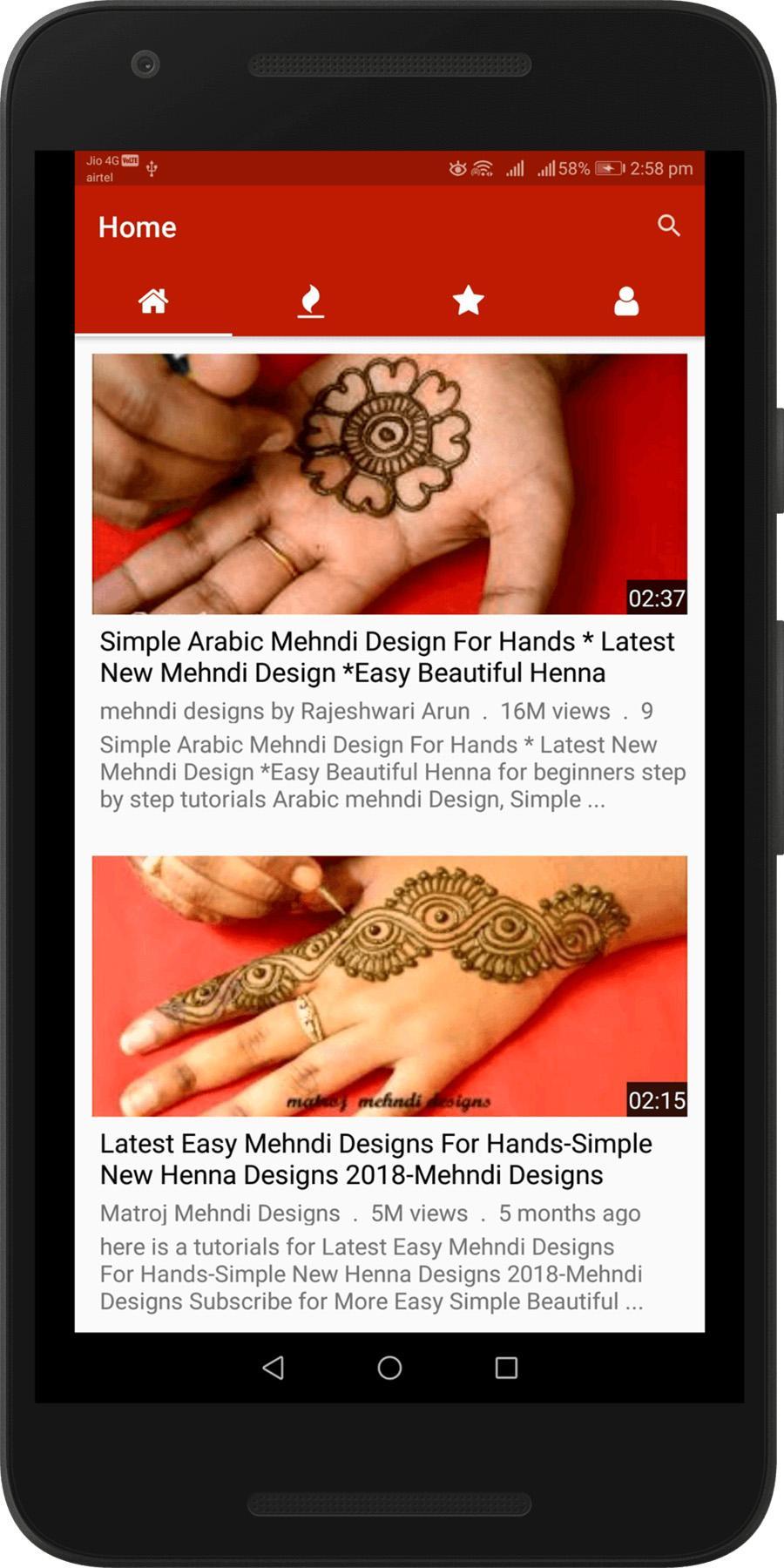 Simple Easy Mehndi Designs Videos Arabic Indian For Android