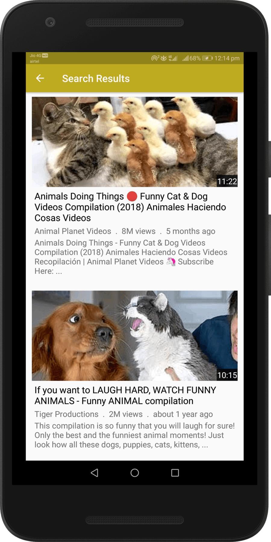 Tải xuống APK Funny Animal Videos - Cats, Dogs Funniest Moments cho Android