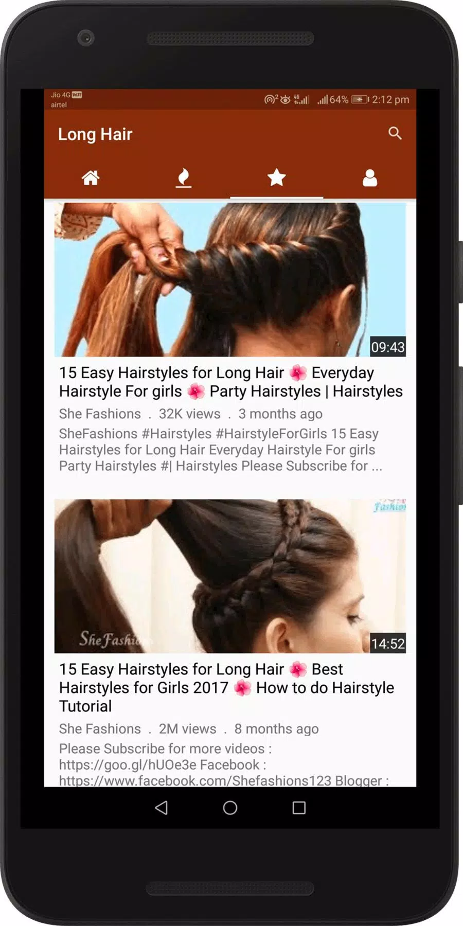 Hairstyle Videos for Girls - Hair Style Tutorials APK pour Android Télécharger Hairstyle Videos for Girls - Hair Style Tutorials APK pour Android Télécharger