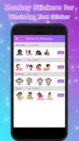Monkey Stickers For Whatsapp  Monkey Text Stickers gönderen
