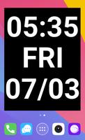 widget jam besar kecil poster
