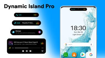 ديناميكية الجزيرة الشق iOS الملصق