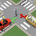 Fahrprüfung: Straßenkreuzungen Zeichen