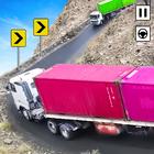 Long truck cargo driver game icon