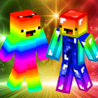 Rainbow skins - for Minecraft icône