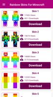 Rainbow skins - for Minecraft poster