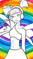 Livre de coloriage Winx Club Affiche