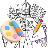 Coloring Skibidi Monster Draw biểu tượng