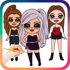 download Drawing Cute Famous Stars XAPK