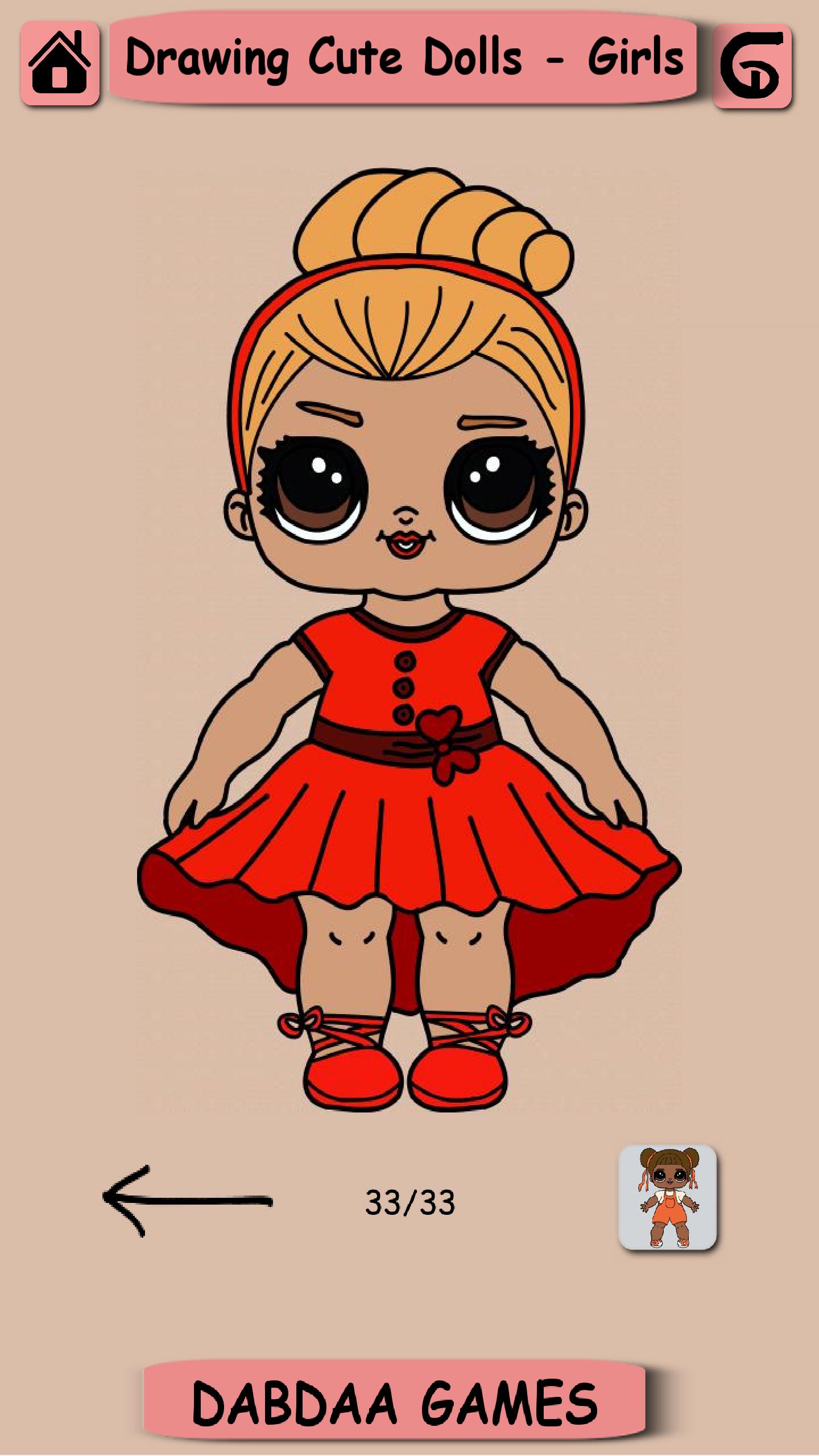 Drawing Cute Dolls - Chibi Girls pour Android - Téléchargez l'APK