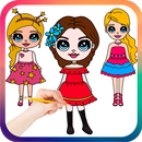 Drawing Cute Chibi Girls, How to draw girls APK