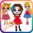 Drawing Cute Chibi Girls, How to draw girls icon