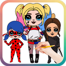 Drawing Cute SuperHero, Drawing Easy Kawaii Hero-APK