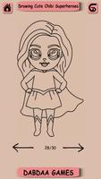 Drawing Cute SuperHero, Drawing Easy Kawaii Hero تصوير الشاشة 1