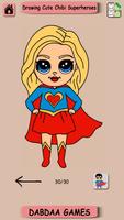 Drawing Cute SuperHero, Drawing Easy Kawaii Hero imagem de tela 2