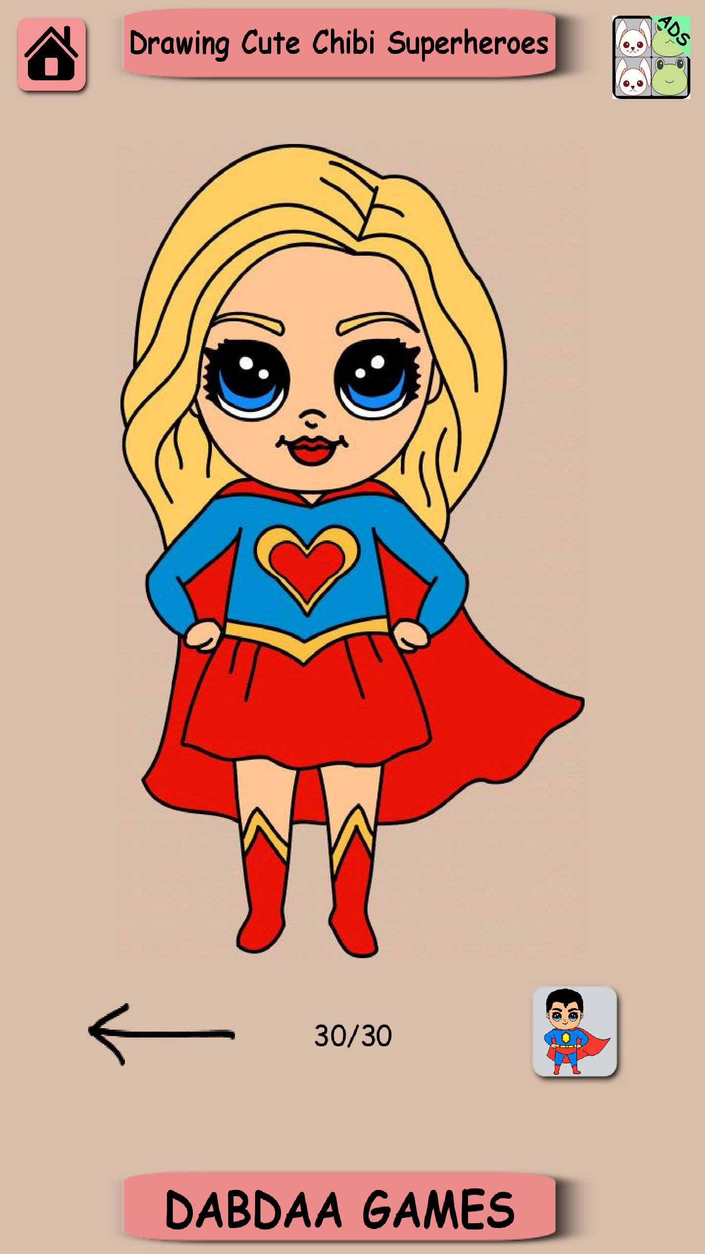 Drawing Cute SuperHero, Drawing Easy Kawaii Hero APK for Android Download
