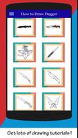 How to Draw Dagger Easy پوسٹر