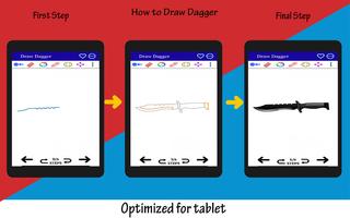 How to Draw Dagger Easy اسکرین شاٹ 3