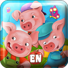 Fairy Tale & Puzzle Three Pigs 图标