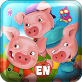 Fairy Tale & Puzzle Three Pigs icon