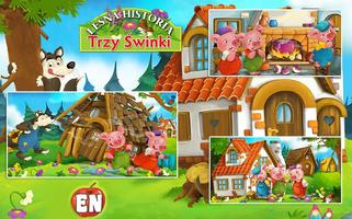Fairy Tale & Puzzle Three Pigs capture d'écran 1