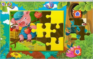 Fairy Tale & Puzzle Three Pigs تصوير الشاشة 2