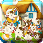 Tale - 7 Goatlings Puzzle Game أيقونة