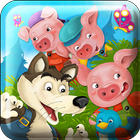 Three Pigs Jigsaw Puzzle Game biểu tượng