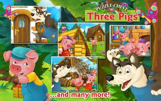 Three Pigs Jigsaw Puzzle Game ảnh chụp màn hình 1