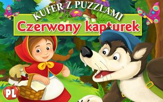 Czerwony Kapturek Kufer Puzzli poster