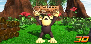 Jungle Monkey Fruit 3D Games
