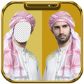 Arab Men Suit Face Changer