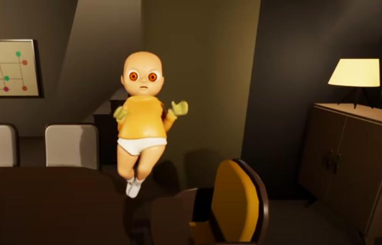 Малыш в желтом робот. Бейби Елоу. Малыш в жёлтом игра. Симулятор младенца в жёлтом. Бейби Йеллоу игра.