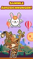 Kuchen Hopfen: Kawaii Sprung Plakat