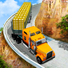 Offroad Gold Transport Truck Driver icône