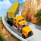 Offroad Gold Transport Truck Driver icon