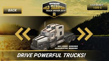 Offroad Gold Transport Truck Driver capture d'écran 2