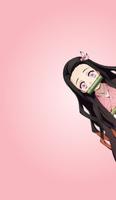 귀여운 Nezuko 애니메이션 바탕 화면 HD 포스터
