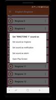 English Ringtone capture d'écran 2