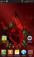 Dark Rose Butterfly LWP screenshot 2